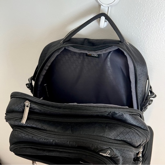 Rival 17.3 Inch Laptop Backpack with Hardshell Side Pockets, Black - Picture 11 of 17